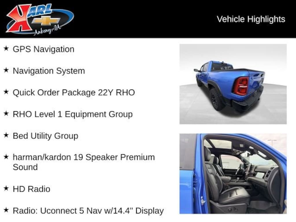 Used 2025 Ram 1500 RHO Crew Cab 4x4 57 Box Truck Crew Cab