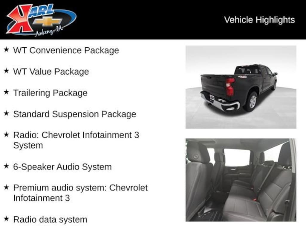 New 2026 Chevrolet Silverado 1500 WT Truck Crew Cab