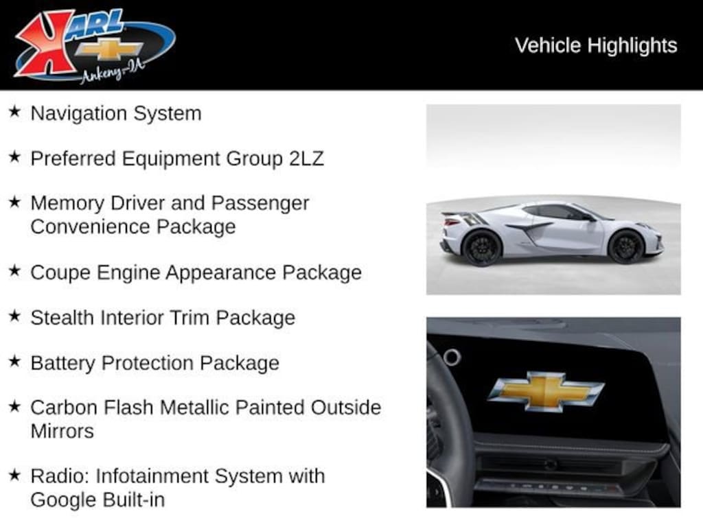 New 2026 Chevrolet Corvette Z06 2LZ Coupe