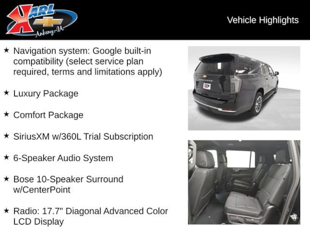 New 2026 Chevrolet Suburban LT SUV