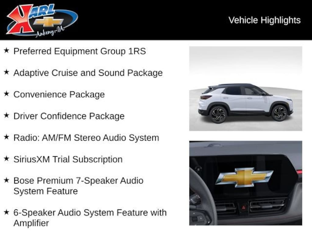 New 2026 Chevrolet Trailblazer RS SUV