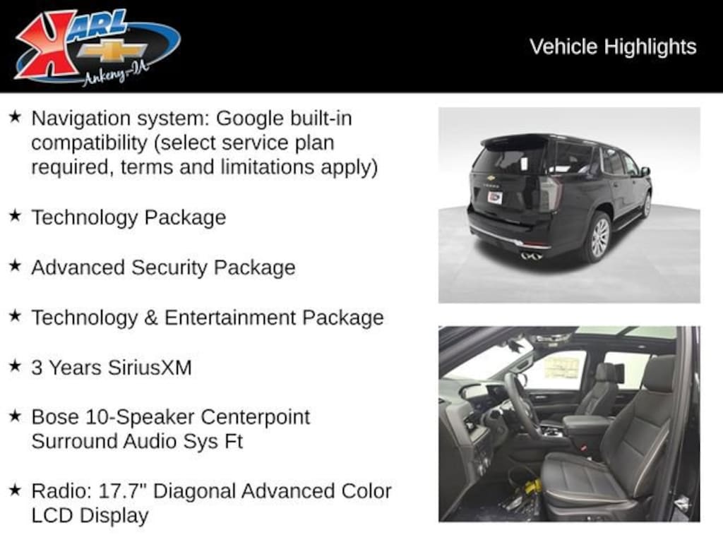 New 2026 Chevrolet Tahoe Premier SUV