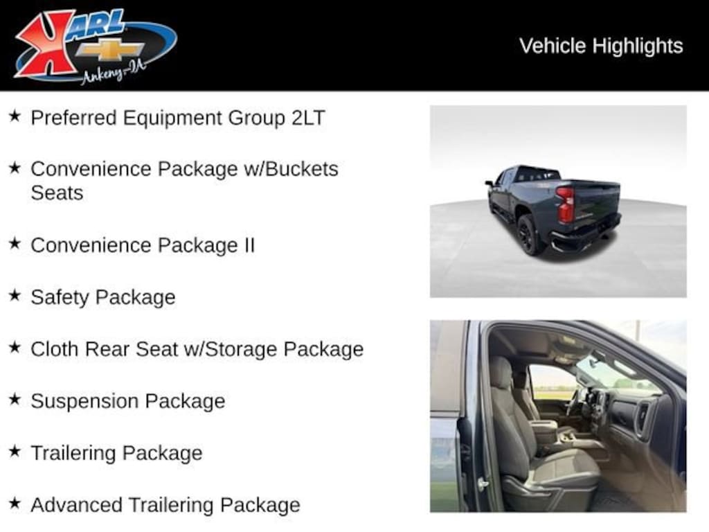 Used 2020 Chevrolet Silverado 1500 LT Trail Boss Truck Crew Cab