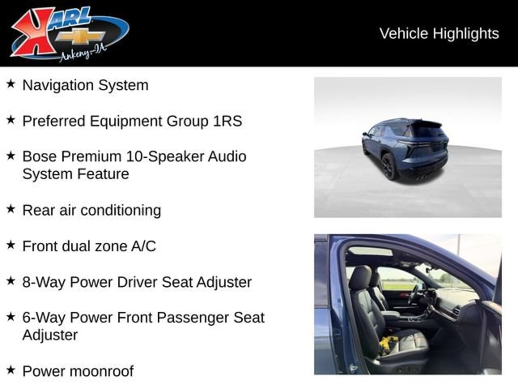 Used 2024 Chevrolet Traverse RS SUV