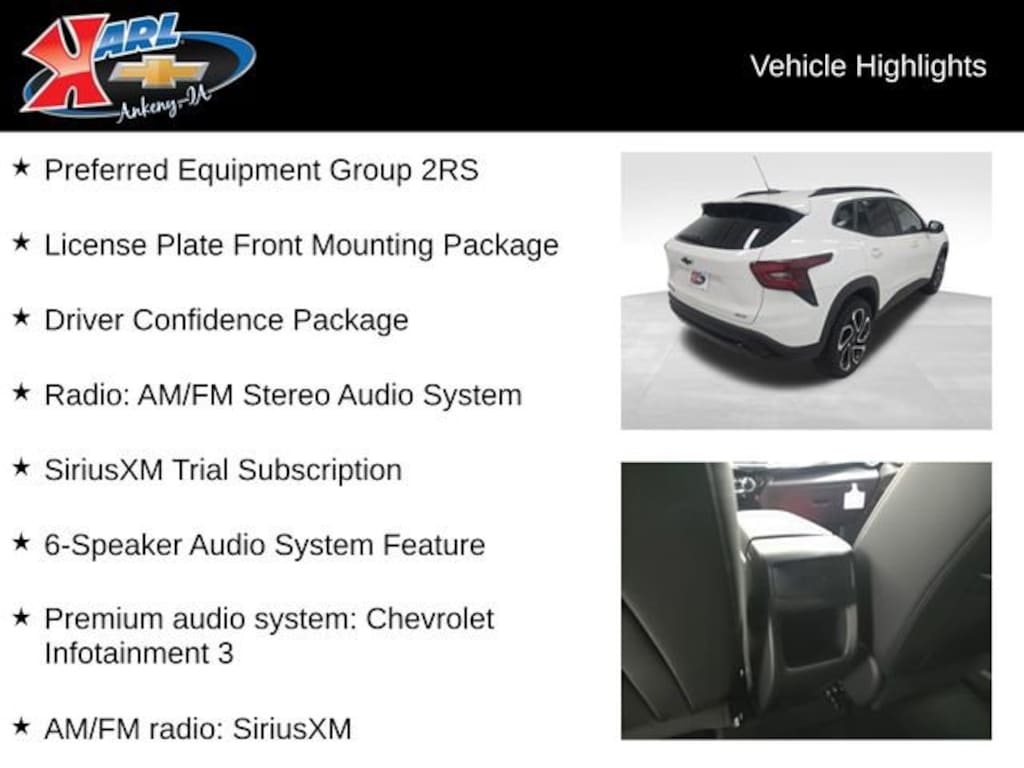 New 2026 Chevrolet Trax 2RS SUV