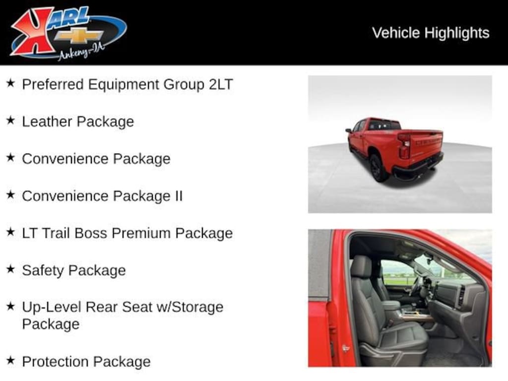 Used 2024 Chevrolet Silverado 1500 LT Trail Boss Truck Crew Cab