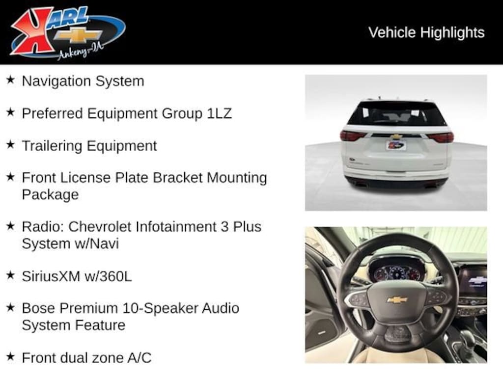 Used 2022 Chevrolet Traverse Premier SUV