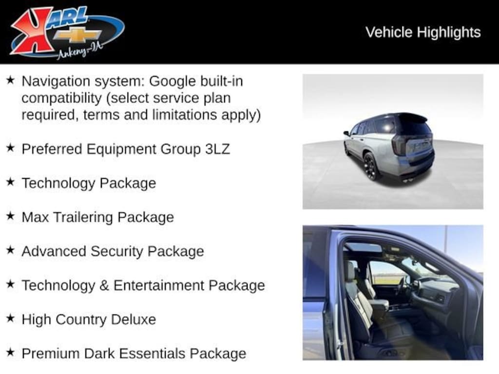 Used 2025 Chevrolet Tahoe High Country SUV