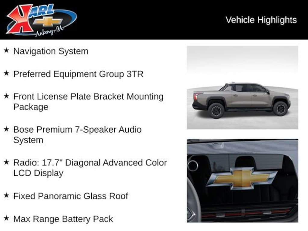 New 2026 Chevrolet Silverado EV Trail Boss - Max Range Truck Crew Cab