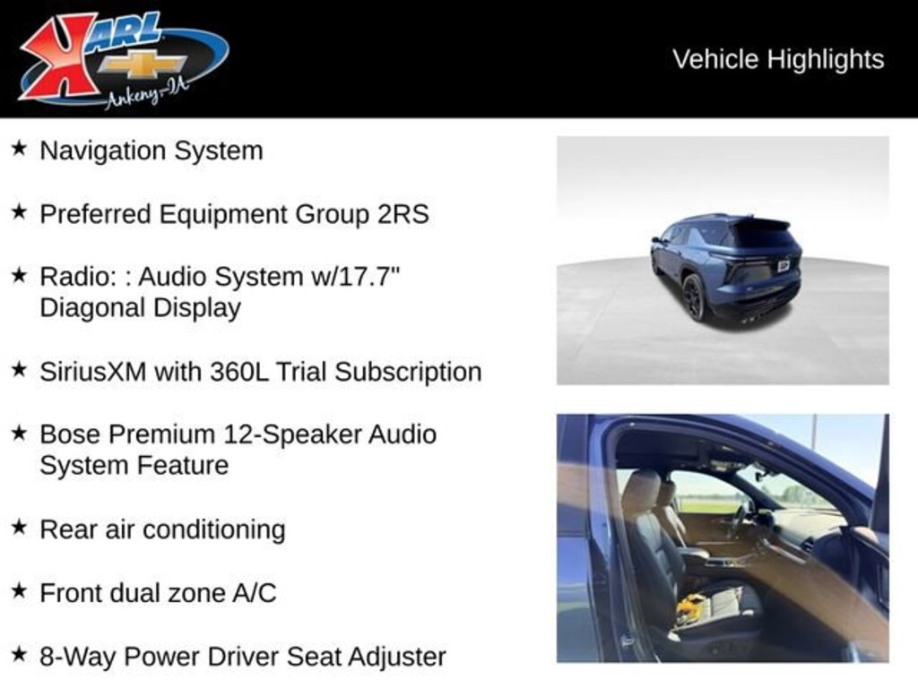 Used 2026 Chevrolet Traverse RS SUV