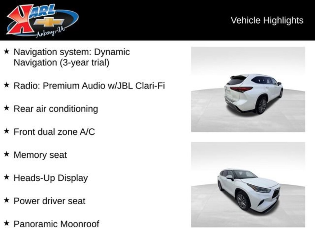 Used 2021 Toyota Highlander Platinum SUV