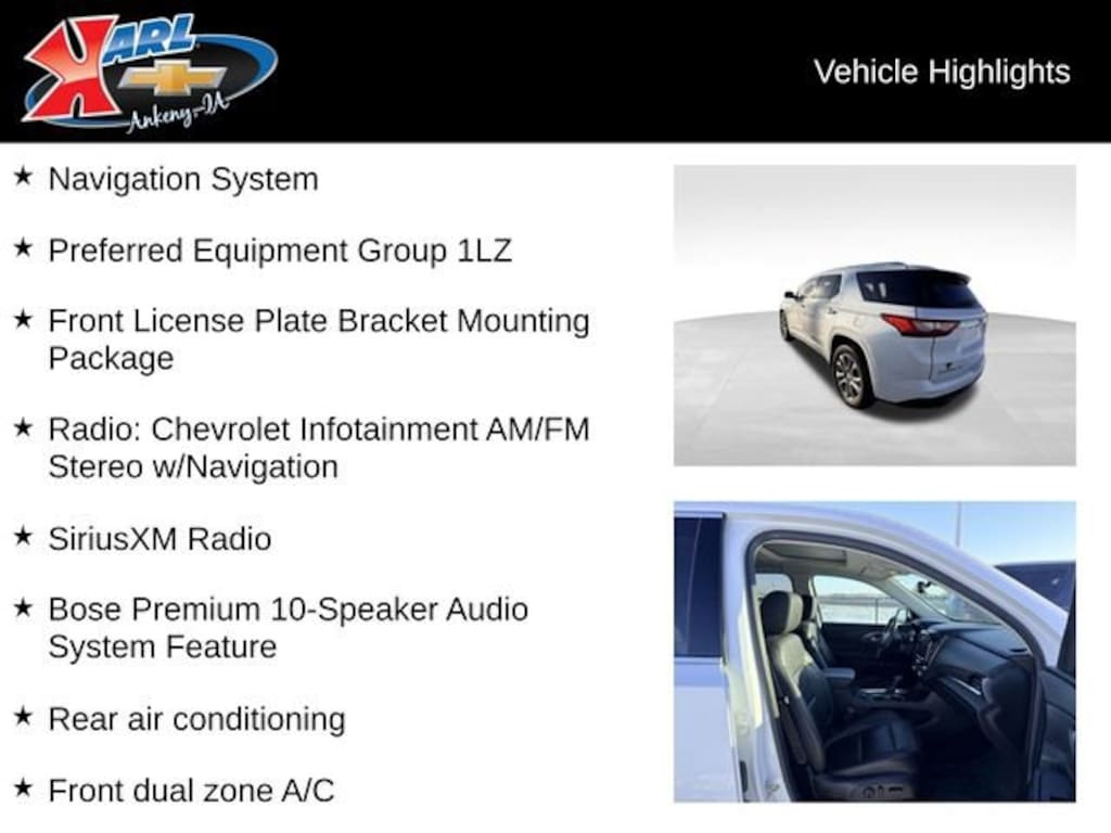 Used 2019 Chevrolet Traverse Premier SUV