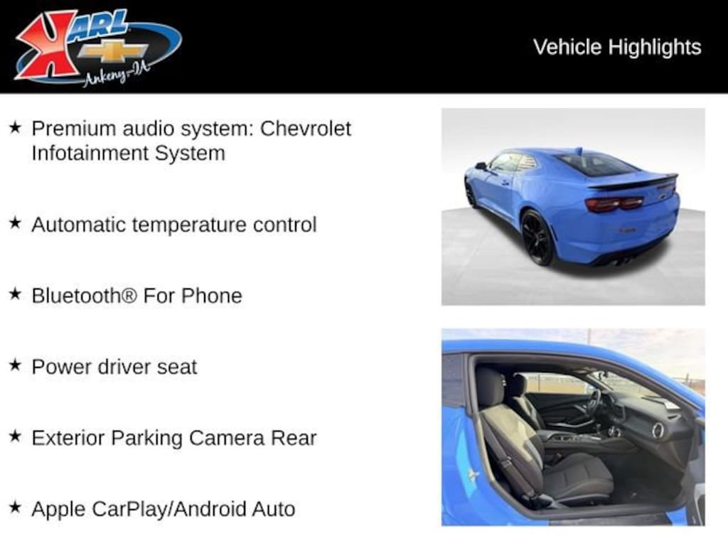 Used 2023 Chevrolet Camaro LT1 Performance