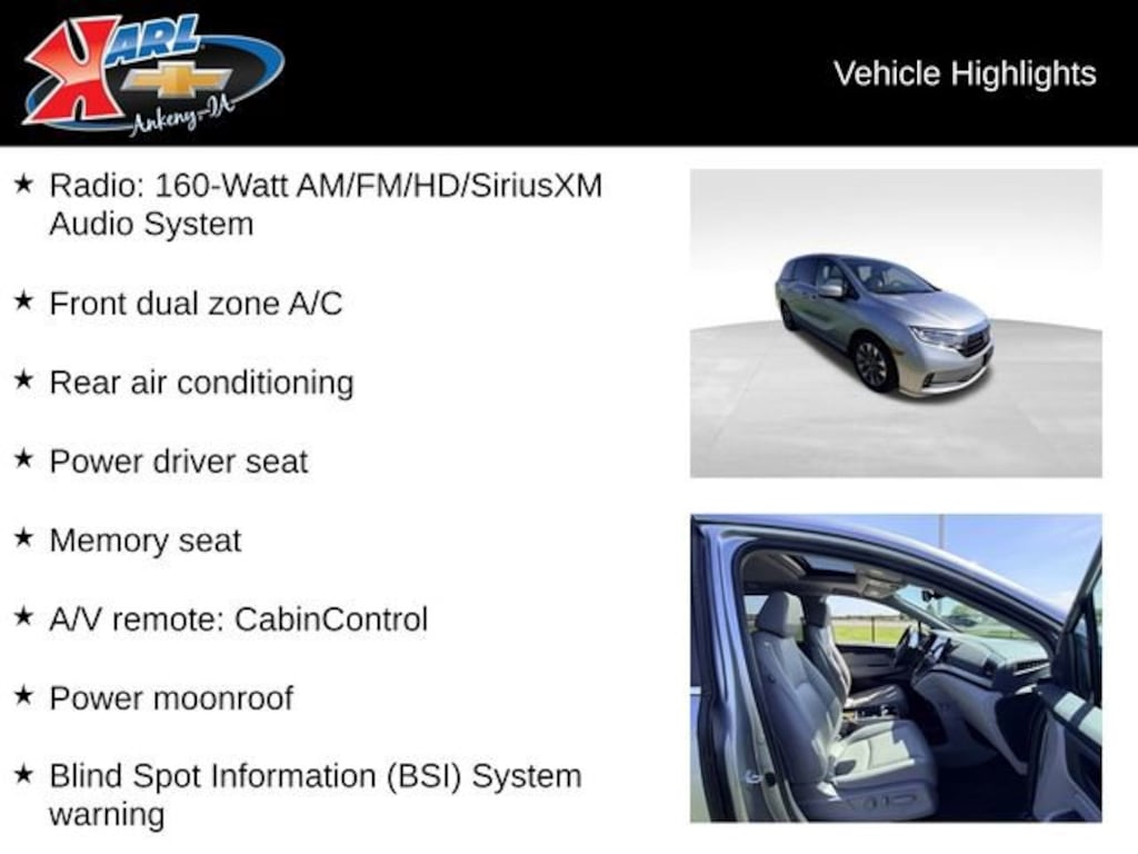 Used 2022 Honda Odyssey EX-L Minivan