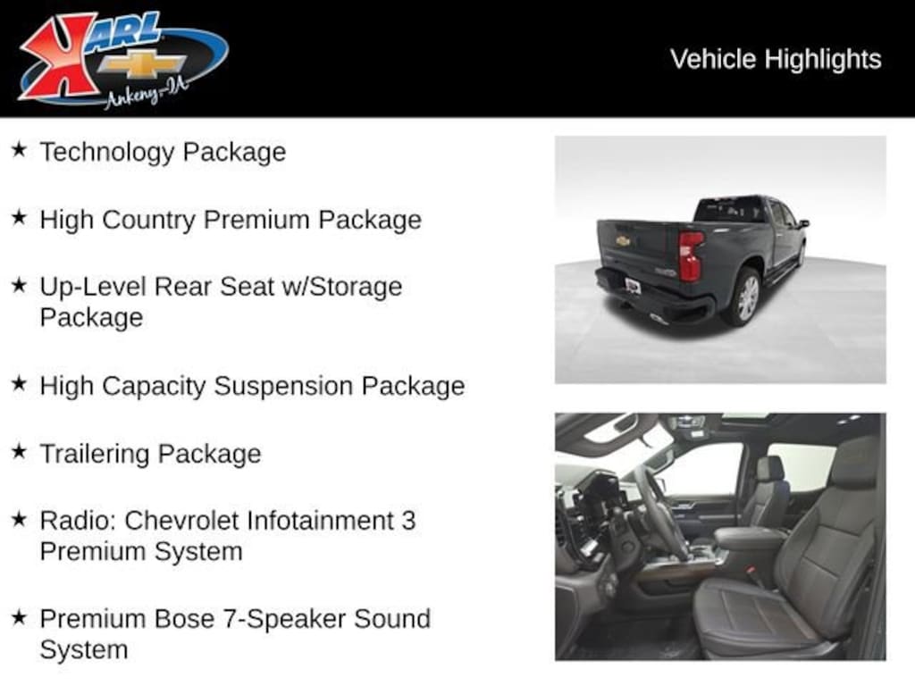New 2026 Chevrolet Silverado 1500 High Country Truck Crew Cab