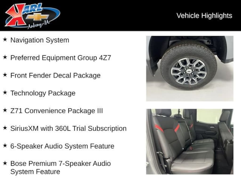 New 2026 Chevrolet Colorado Z71 Truck Crew Cab