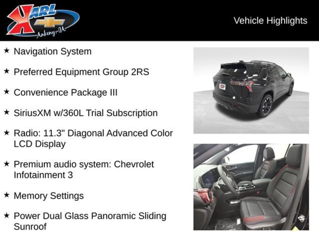 New 2026 Chevrolet Equinox RS SUV