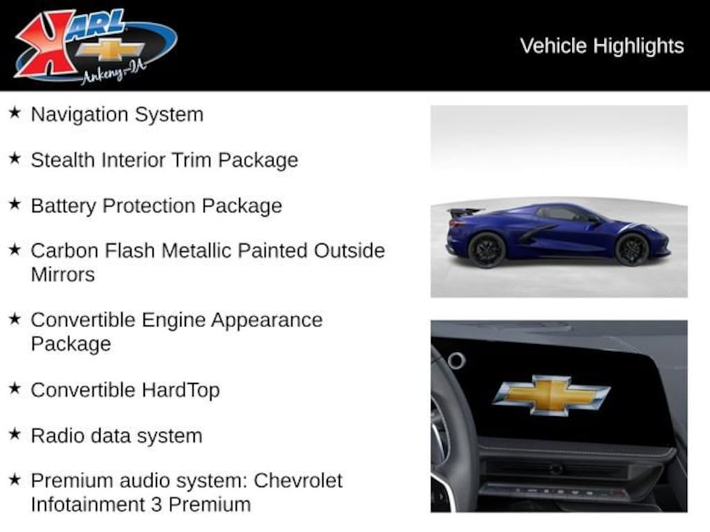 New 2026 Chevrolet Corvette Stingray 2LT Convertible