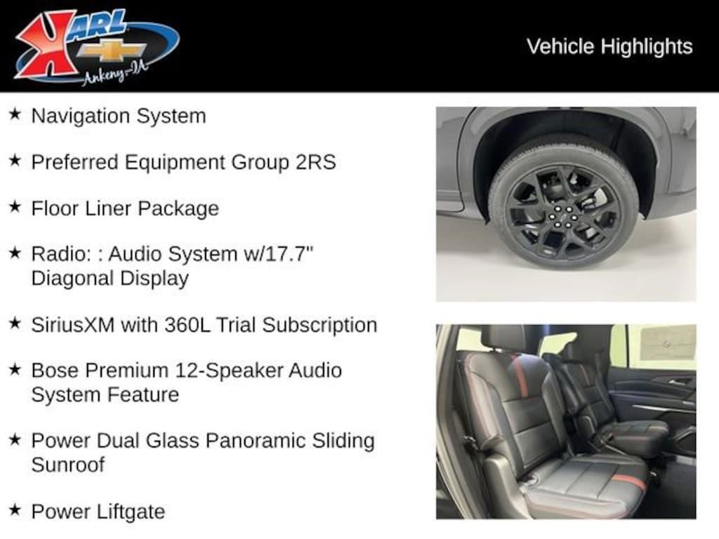 New 2026 Chevrolet Traverse RS SUV