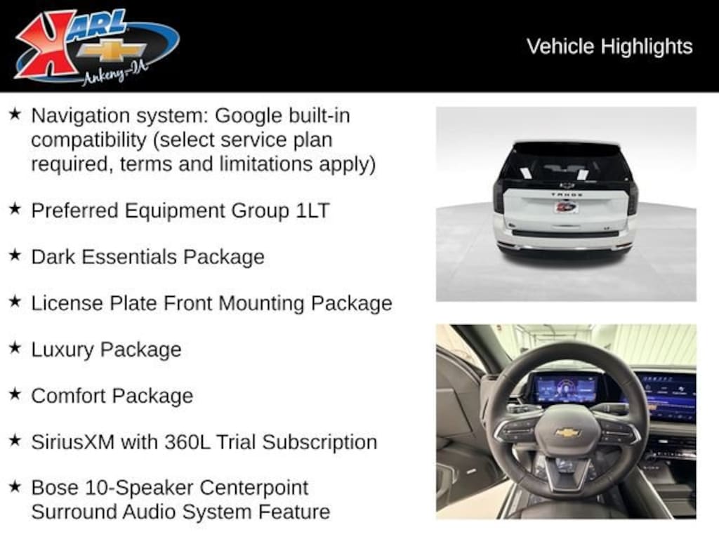 Used 2026 Chevrolet Tahoe LT SUV