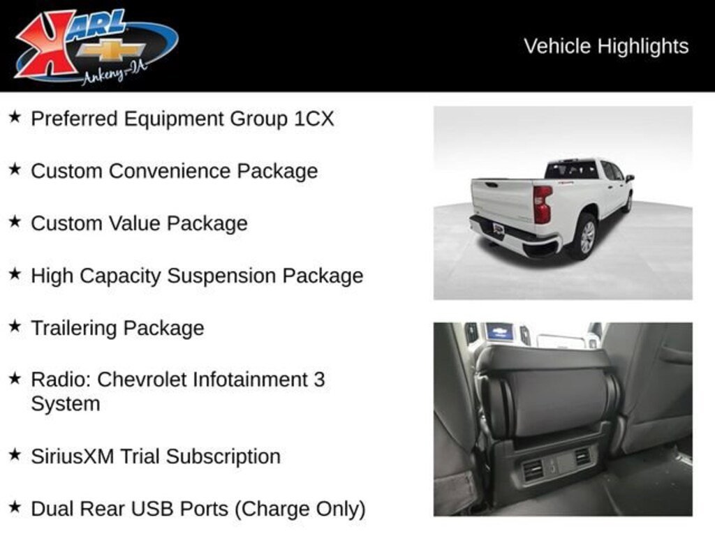 New 2026 Chevrolet Silverado 1500 Custom Truck Crew Cab