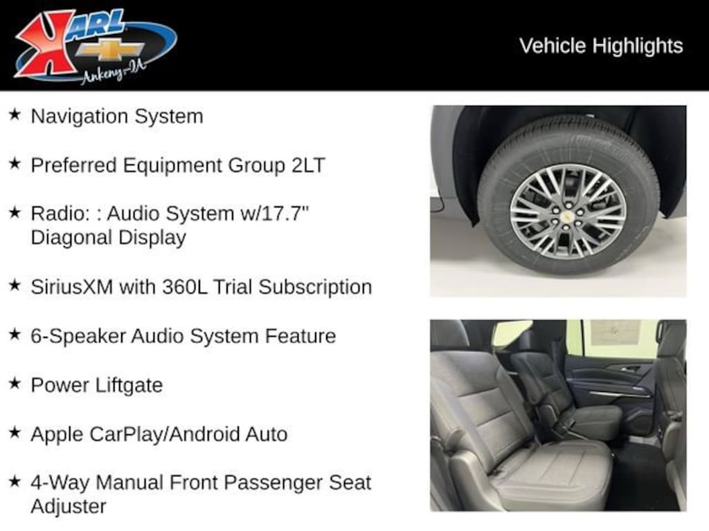 New 2026 Chevrolet Traverse LT SUV