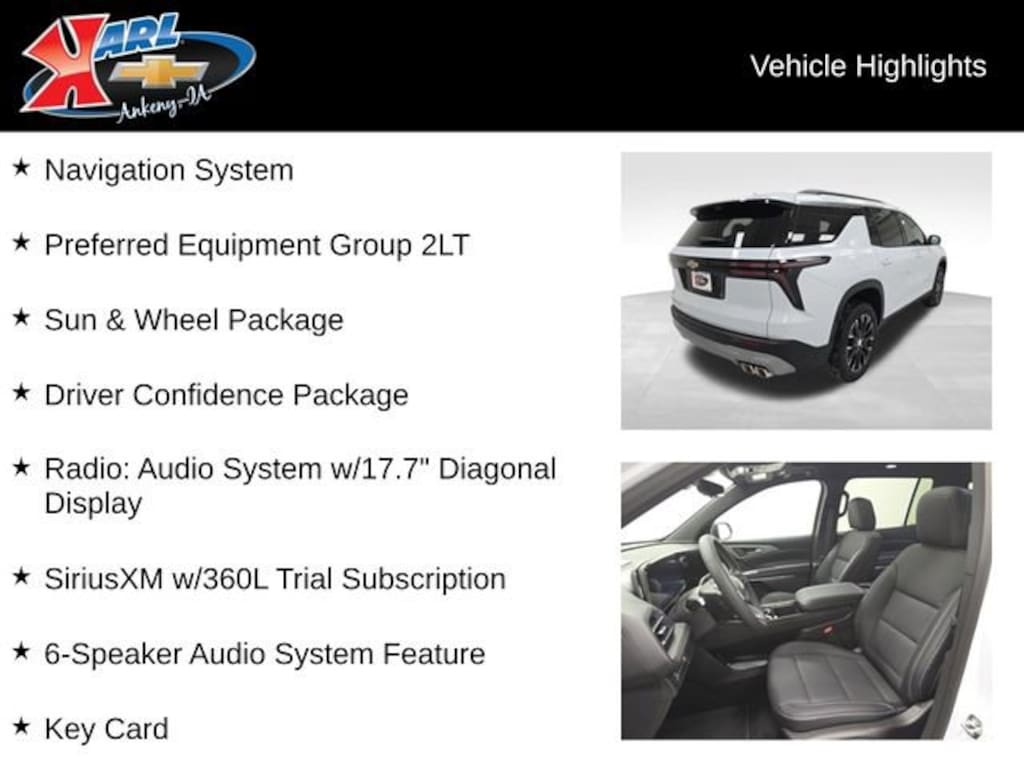 New 2026 Chevrolet Traverse LT SUV