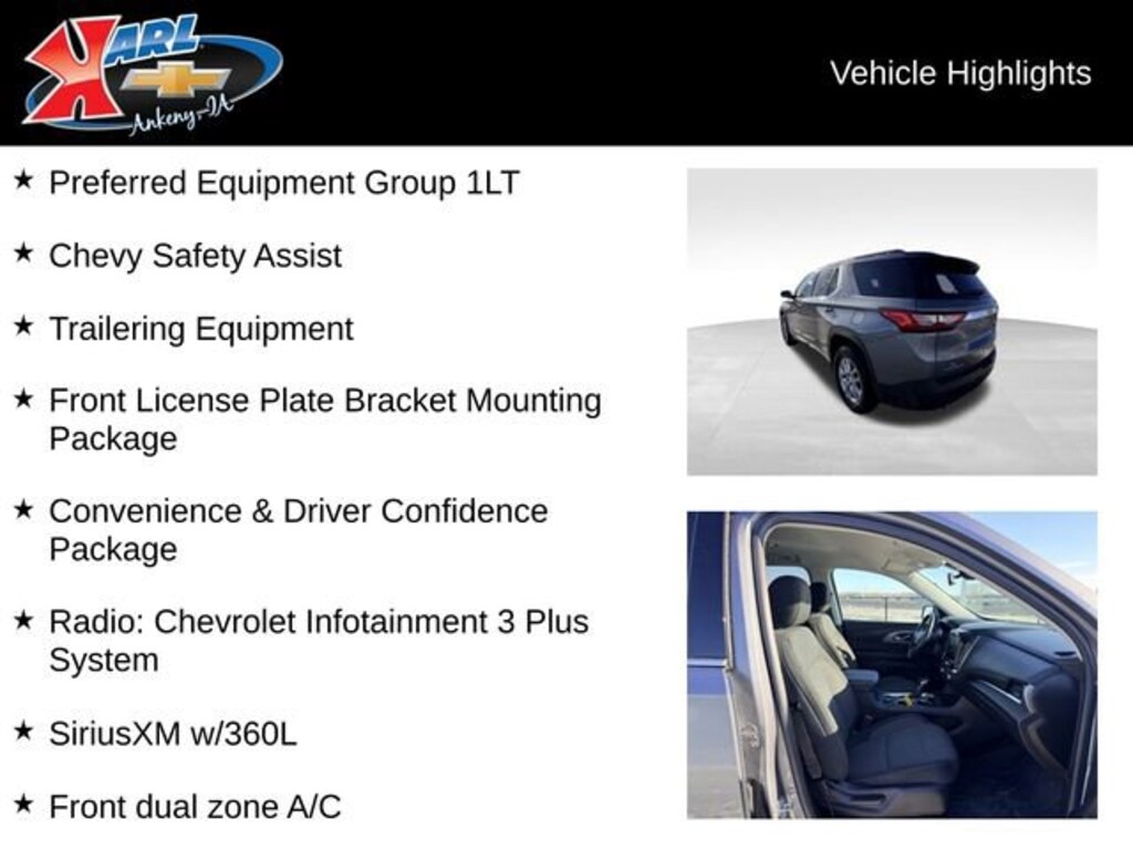 Used 2021 Chevrolet Traverse LT Cloth SUV