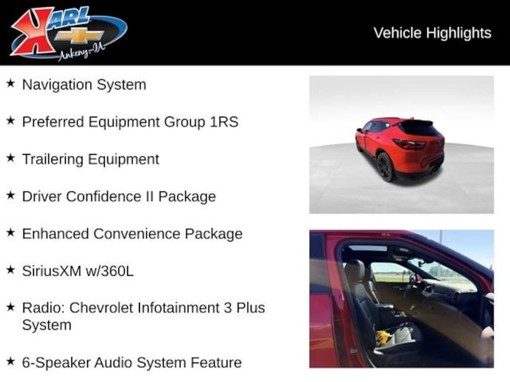 Used 2021 Chevrolet Blazer RS SUV