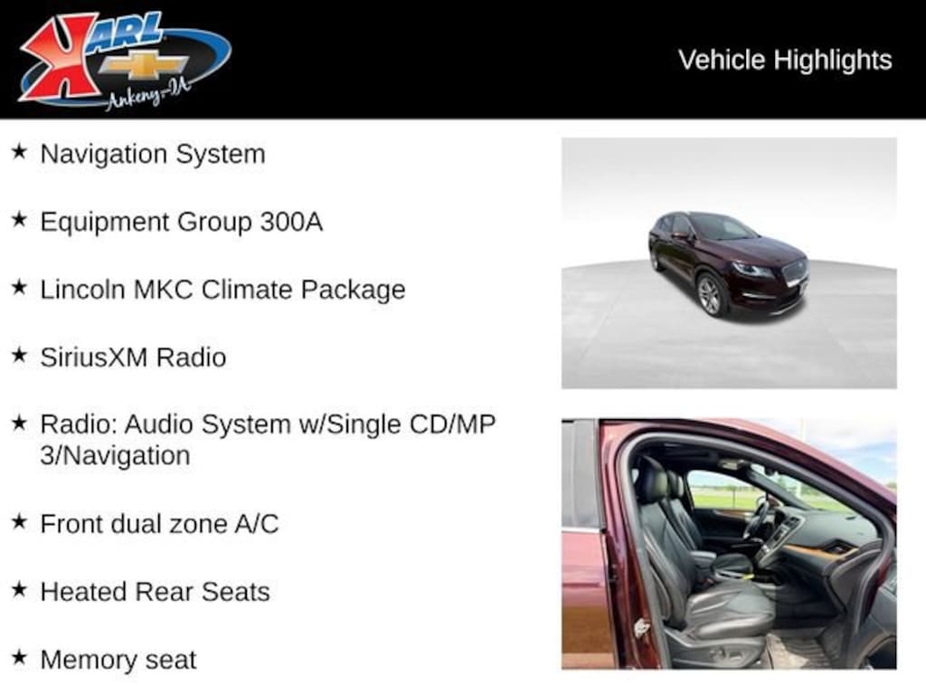 Used 2019 Lincoln MKC Reserve SUV