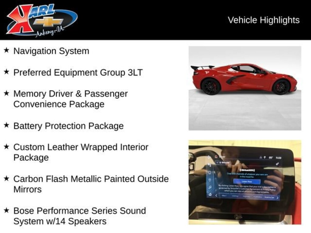 Used 2025 Chevrolet Corvette Stingray 3LT Performance