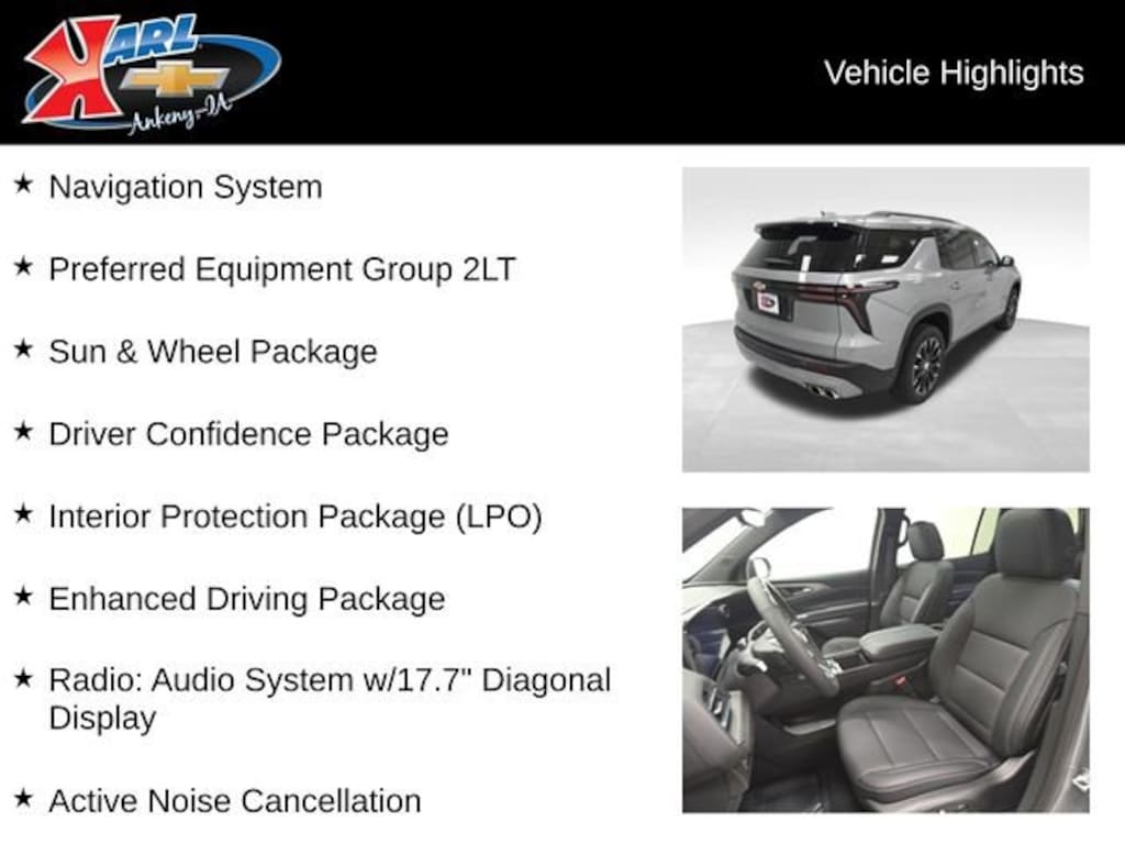 New 2026 Chevrolet Traverse LT SUV