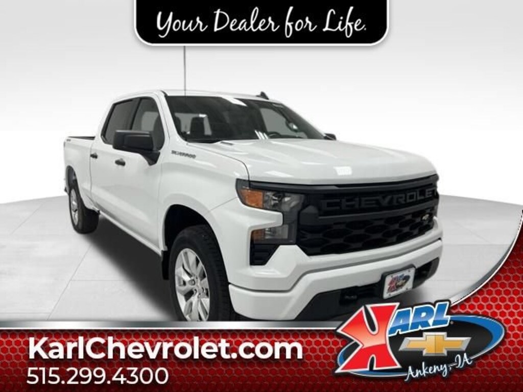 New 2026 Chevrolet Silverado 1500 Custom Truck Crew Cab