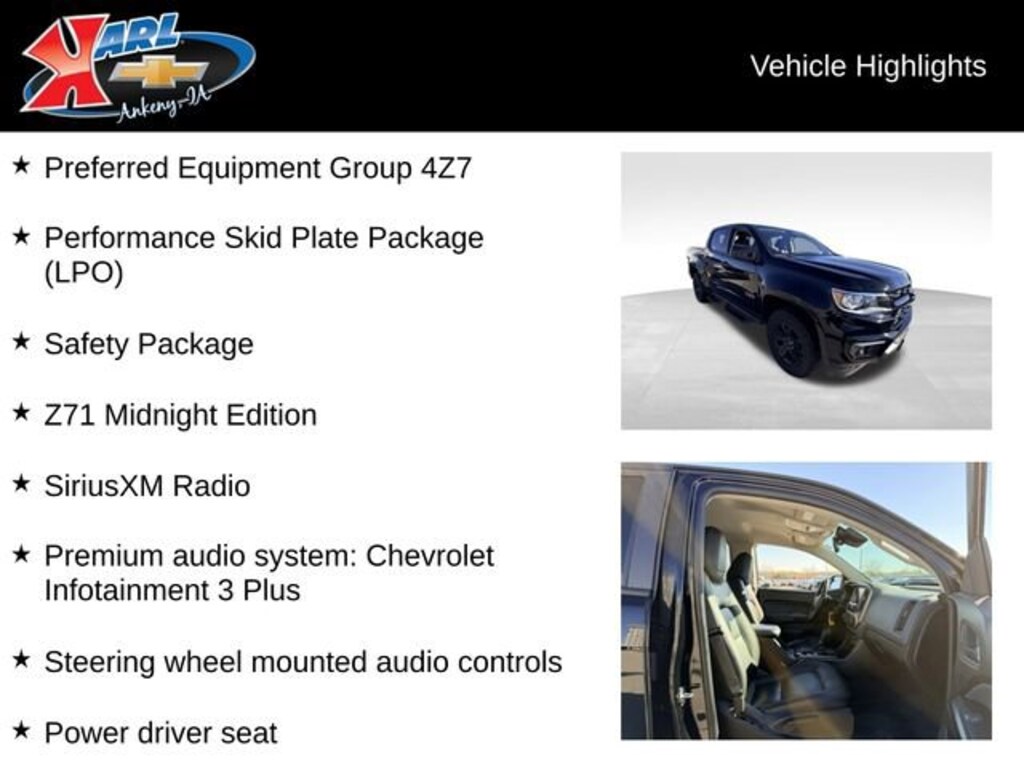 Used 2021 Chevrolet Colorado Z71 Truck Crew Cab