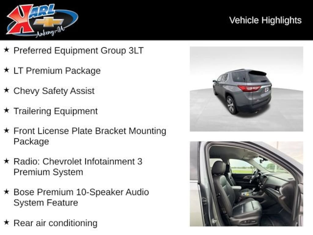 Used 2021 Chevrolet Traverse LT Leather SUV