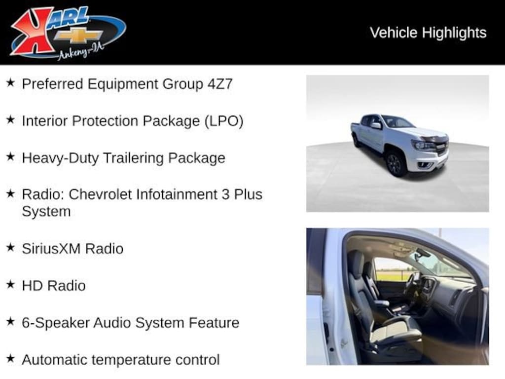 Used 2019 Chevrolet Colorado 4WD Z71 Truck Crew Cab