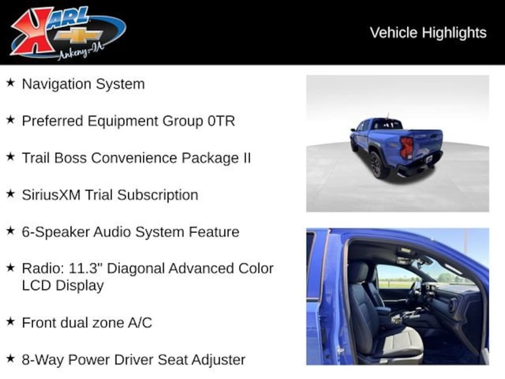 Used 2025 Chevrolet Colorado Trail Boss Truck Crew Cab