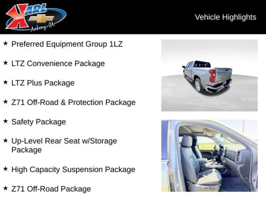 Used 2023 Chevrolet Silverado 1500 LTZ Truck Crew Cab