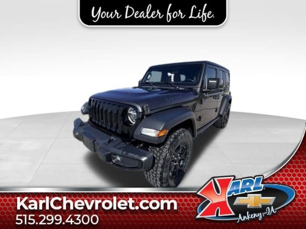 Used 2021 Jeep Wrangler Unlimited Willys 4x4 SUV