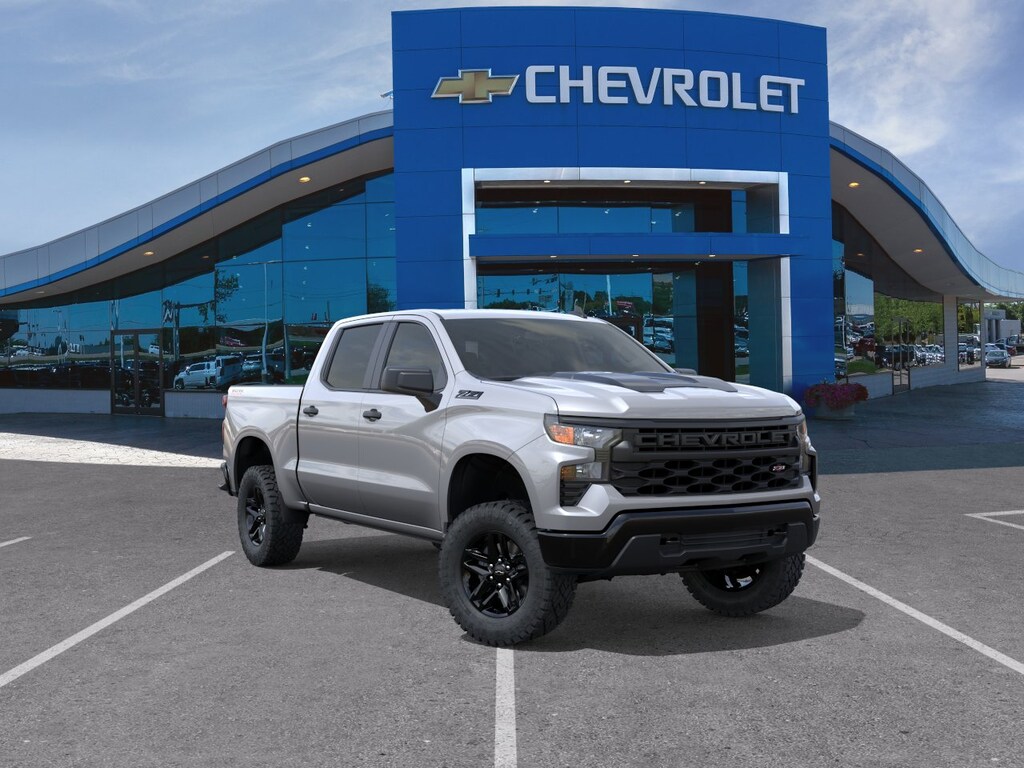 New 2026 Chevrolet Silverado 1500 Custom Trail Boss Truck Crew Cab