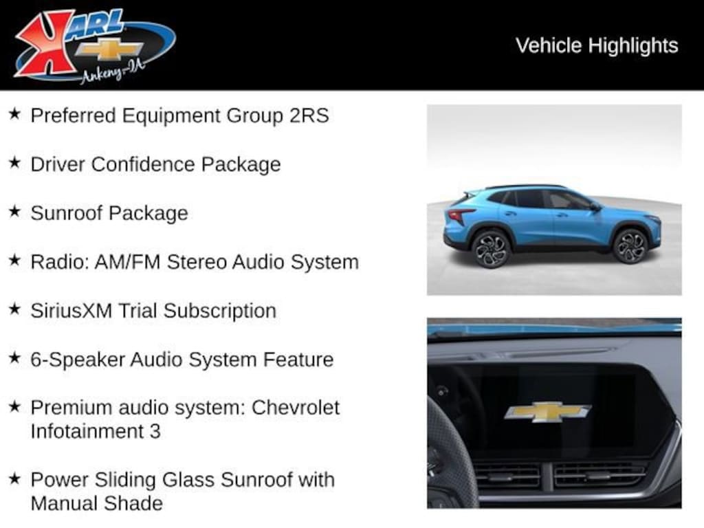 New 2026 Chevrolet Trax 2RS SUV