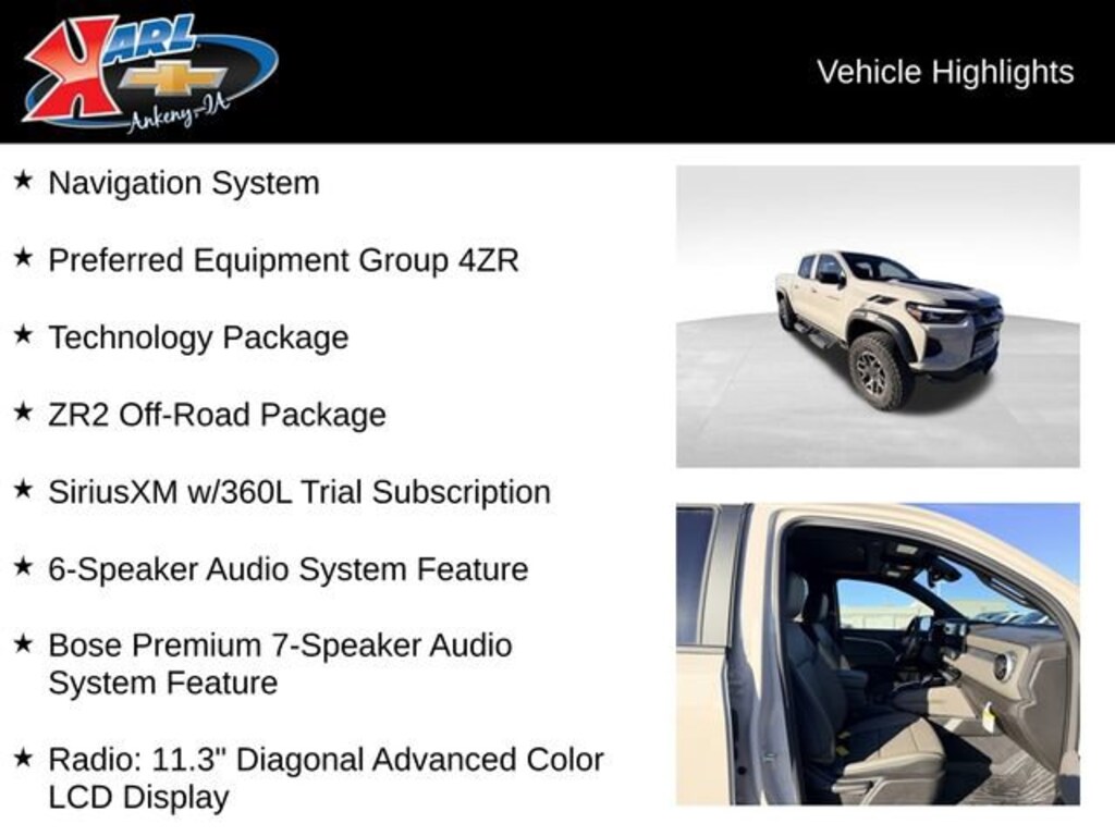 Used 2026 Chevrolet Colorado ZR2 Truck Crew Cab