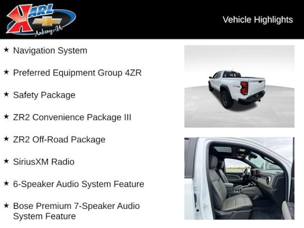 Used 2023 Chevrolet Colorado ZR2 Truck Crew Cab