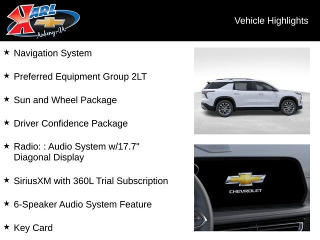 New 2026 Chevrolet Traverse LT SUV