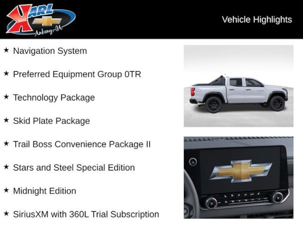 New 2026 Chevrolet Colorado Trail Boss Truck Crew Cab