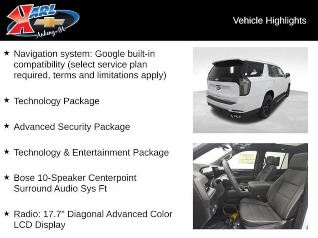 New 2026 Chevrolet Tahoe Premier SUV
