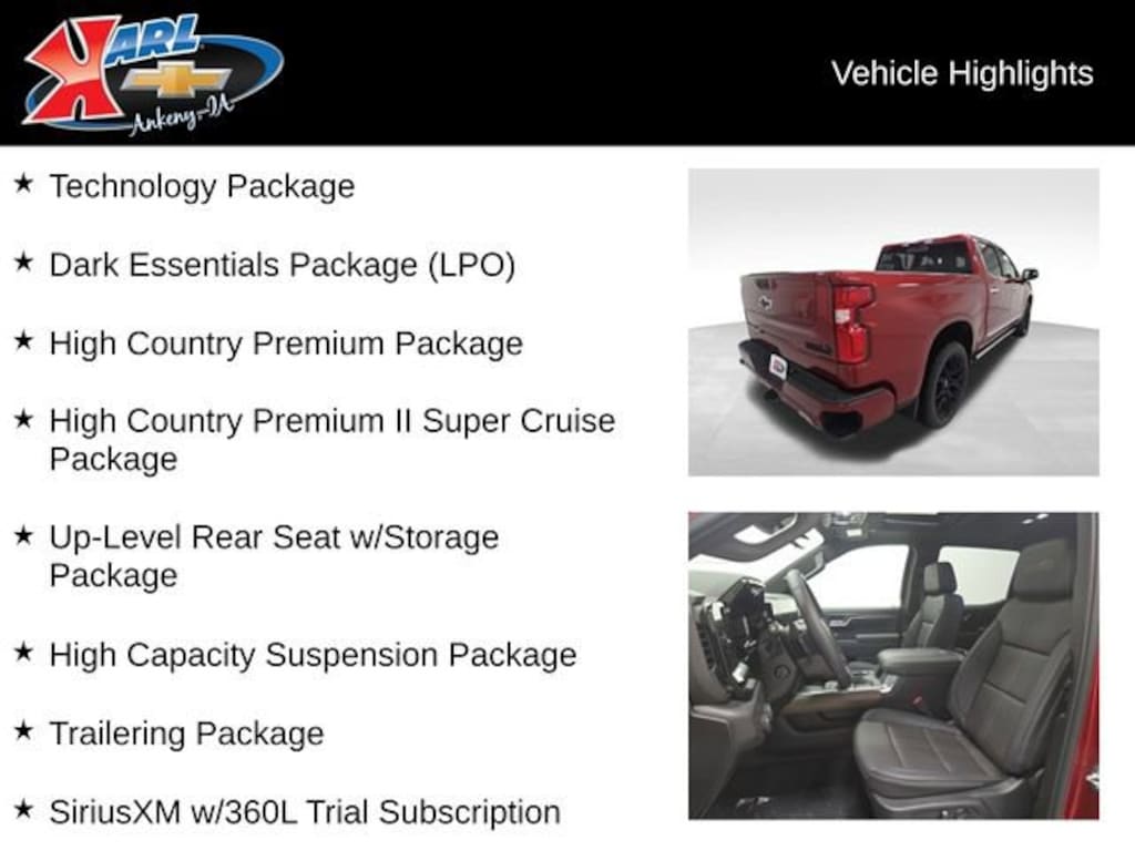 New 2026 Chevrolet Silverado 1500 High Country Truck Crew Cab