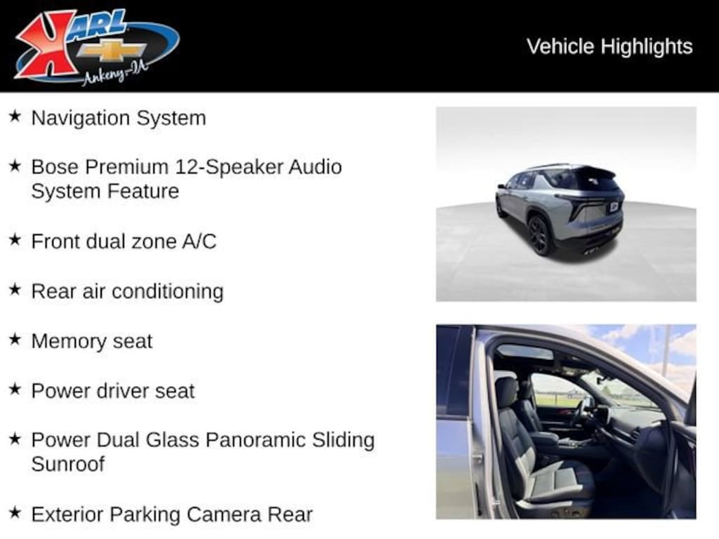 Used 2026 Chevrolet Traverse RS SUV