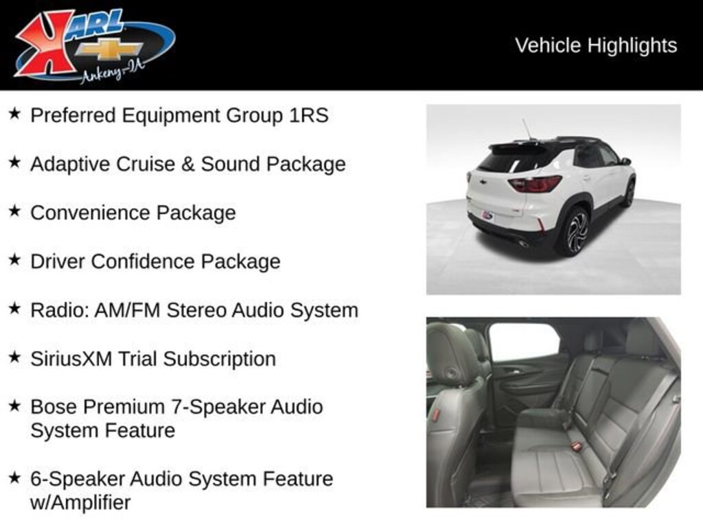 New 2026 Chevrolet Trailblazer RS SUV