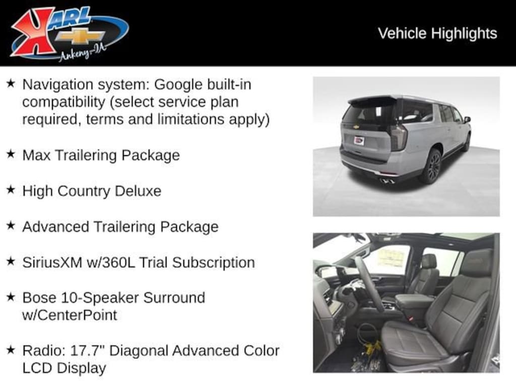New 2026 Chevrolet Suburban High Country SUV